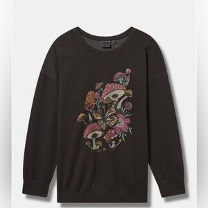 Like New Mushroom Fleece Sweatshirt